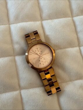 Michael Kors Rose Gold Bracelet Chronograph Watch